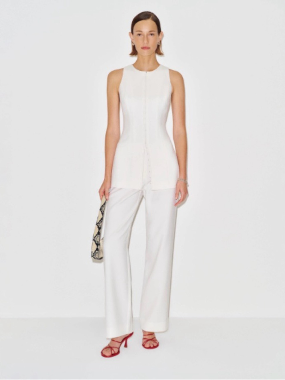 Reformation Faye Two-Piece White Set